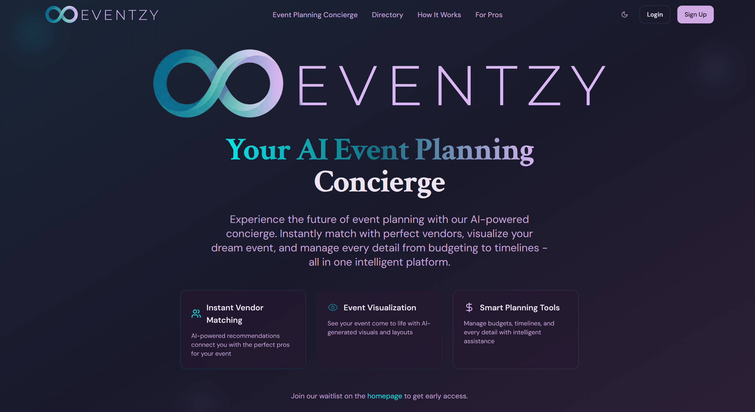 Eventzy preview